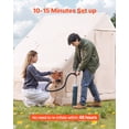 thumbnail image 2 of VEVOR Inflatable Tent for Camping 3-5 Person Glamping Tent with Pump Canopy, 2 of 9