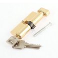 thumbnail image 2 of Unique Bargains 85mm Long Anti-theft Security Metal Door Lock Cylinder Gold Tone w Keys, 2 of 3