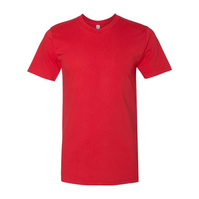 American Apparel USA-Made Fine Jersey Tee, S, Red