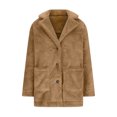 thumbnail image 3 of LSLJS Manteau en Peluche à Manches Longues pour Femmes, Mode Chaud, 3 of 5