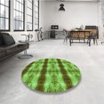 thumbnail image 4 of Ahgly Tapis Rectangulaire Lavable en Machine Vert Transitionnel, 6 Pieds x 9 Pieds, 4 of 7