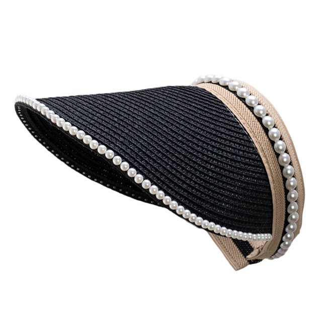 Empty Top Hat Breathable Indeformable Straw Reinforced Quick Drying Visor Hat Outdoor Supplies
