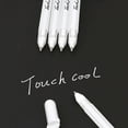 thumbnail image 1 of RXIRUCGD Stylos Gel Blancs, Pointe Fine, 0,8 mm, Encre Blanche, Lot de 6, 1 of 5
