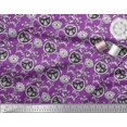 thumbnail image 2 of Soimoi Polyester Crepe Fabric Leaves & Floral Block Print Fabric by The Yard 52 Inch Wide, 2 of 3