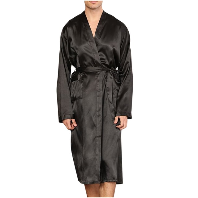Shorts à Séchage Rapide Homme Unis Décontractés Manches Longues à Lacets Rayés Maison Poche Longue Robe de Pyjama Shorts Ensemble de Shorts de Pyjama pour Homme Ensembles de Pyjama pour Homme Manches Longues Ensemble de Shorts de Pyjama pour Homme