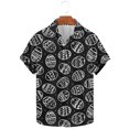thumbnail image 2 of VBTAPA Mens Spring Shirts Happy Easter Day Rabbit Eggs Print Button Down Shirt Short Sleeve Hawaiian Beach Party Tops Lightning Sales Today Multicolor XXXXL, 2 of 6