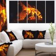 thumbnail image 1 of Wood Stove with Fire and Blaze - Abstract Wall Art Canvas, 1 of 3
