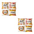 thumbnail image 1 of kurtrusly 4pack/lot Holiday Home With Easy-care Pillowcase Soft Cushion Cover Halloween-8 2Set, 1 of 6