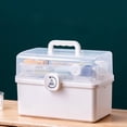 thumbnail image 1 of QTOCIO Home First Aid Kit Hand Helds Emergency Box Small Box Large Capacity Box For Home Use, 1 of 4