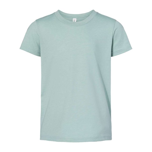 Bella Canvas Jersey Short-Sleeve Tee 3001Y, XL, Heather Dusty Blue