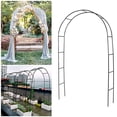 thumbnail image 3 of Metal Wedding Arch Stackable Flowers Shelf Balloon Arch Trellises Iron Frame DIY 240X140X37CM Black, 3 of 8