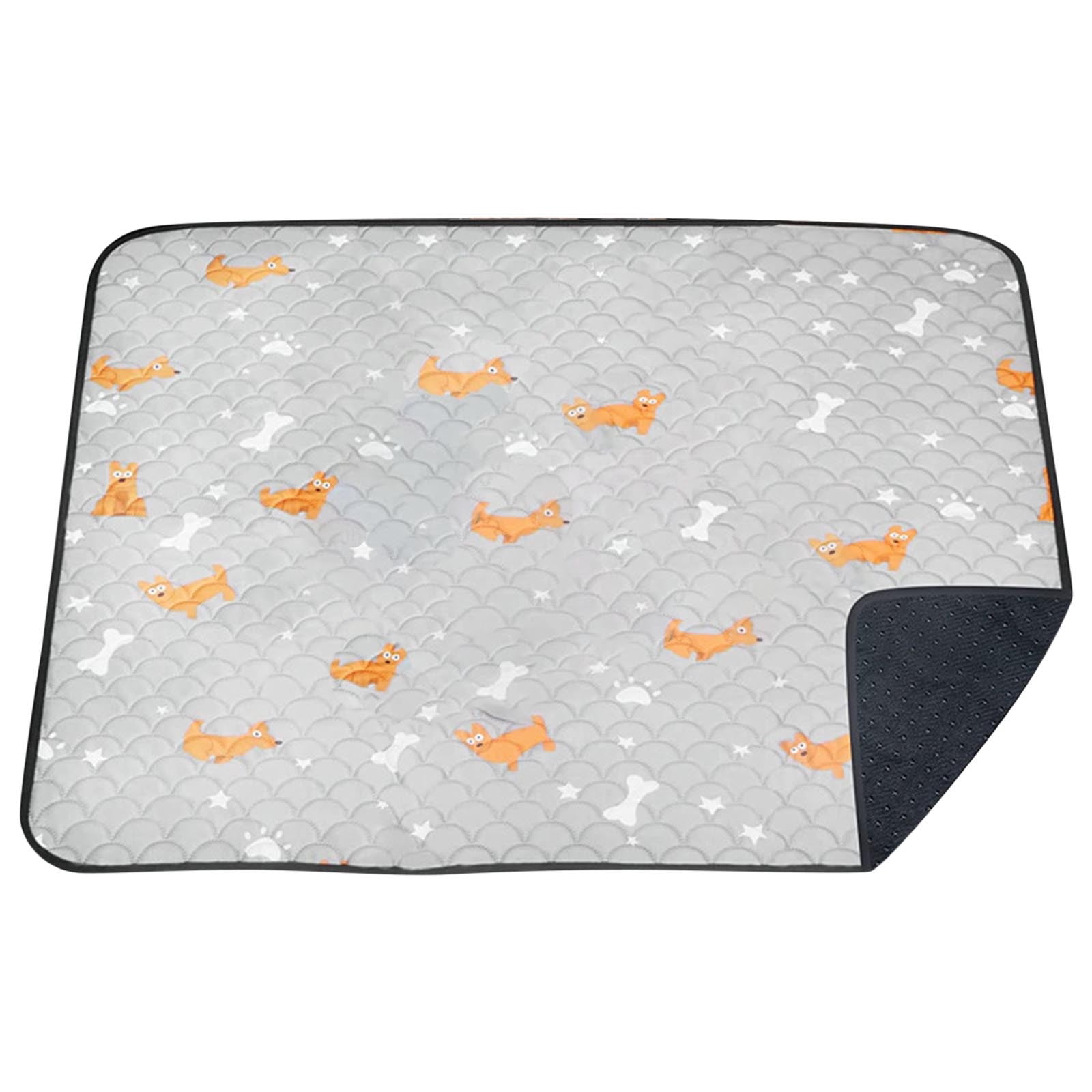 Washable Waterproof Bed Pads for Adults 4 Layer Leak Proof Non Slip Reusable Mattress Protector 4 Sizes Light Color