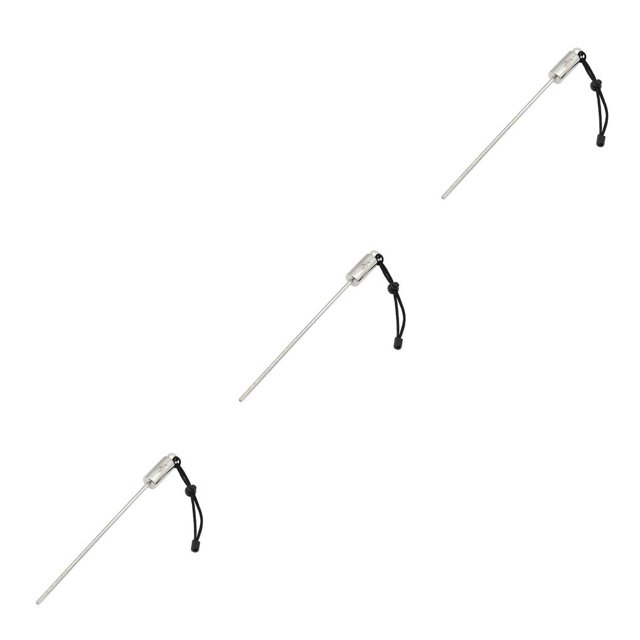 Transemion Keep Diving Steel Pointer Rod Noise Underwater Tickle Rattle Dive Stick Bottle Knocker Probe Hand Lanyard Tool Kids Black 3Set