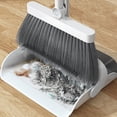 thumbnail image 4 of Chmadoxn Kitchen Gadgets, Brooms And Dustpan Set Double-layer Scraper Foldable Dustpan Non-stick Hair Dustpan Sweeping Brooms 180-degree Rotatable Brooms For Vertical Storage broom dustpan, 4 of 9