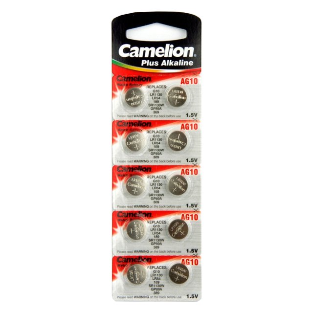 250-Pack AG10 / 389 / 390 / LR54 Button Batteries