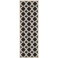 thumbnail image 1 of Safavieh Courtyard Black Indoor Outdoor Rug - Runner 2'3" x 8', 1 of 1