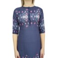 thumbnail image 2 of Bimba Tunique Bleue pour Femme, Manches 3/4, kurti Kurta Imprimée, Tenue Ethnique-18, 2 of 6