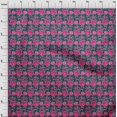 thumbnail image 3 of oneOone Polyester Lycra Fabric Leaves & Floral Block Print Fabric By Yard 56 Inch Wide, 3 of 4
