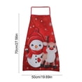 thumbnail image 3 of Todaioua Christmas Printed Apron for Adults with Adjustable Neck & Waist Straps - Waterproof Stain-Resistant Polyester Kitchen Pinafore for Holiday Cooking, Baking Parties, and Festive Home Decor​, 3 of 7