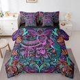 thumbnail image 1 of YST Elephant Comforter Set, African Animal Theme Bedding, King Size 7-Piece, Purple Gradient, 1 of 4