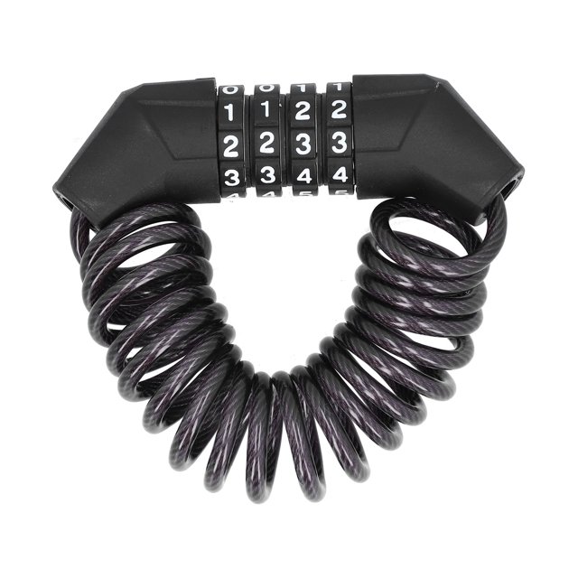 Câble de Casque Verrouillage Mot de Passe à 4 Chiffres Réinitialisable Portable Antivol Remplacement pour Vélo Moto