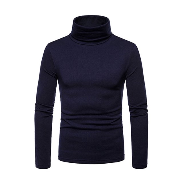 FOCUSNORM T-shirt à Manches Longues en Maille Homme Casual Party Pull