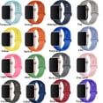 thumbnail image 2 of LEIXIUER Silicone Band for Apple Watch Bands 38mm with Silicone Case,Clear Screen Protector Cover with iWatch Band Sport Replacement Wristband for Apple Watch Series 3 2 1 Strap -Turquoise, 2 of 7