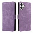 thumbnail image 4 of PANDACO Étui Portefeuille en Suède Violet pour iPhone 16, 4 of 5