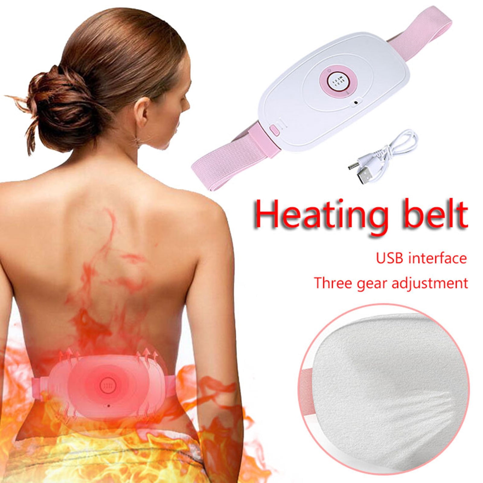 PRETXORVE USB Heating Heating Belt Hot Compress Heating Comfortable Heating Pad