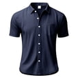 thumbnail image 4 of Maplenight T-Shirts en Coton pour Hommes à Col Rond, Chemises d'Été Décontractées à Manches Courtes, T-Shirts Légers, 4 of 8