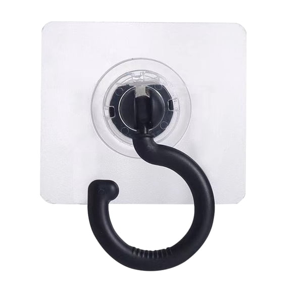 Liquidation! beishanbush Crochets pour Suspendre Crochets Sans Perçage à 360° Crochet Crochet Autocollant Multifonction Crochet Arrière de Porte Crochet Crochet Autocollant Solide Taille Unique Noir