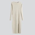 thumbnail image 1 of Dvkptbk Chandails pour Femmes Chandail pour Femmes Robe Tricotée Tricotée Robe Moulante à Manches Longues pour Femmes Jupe Portefeuille Moulante Vêtements en Liquidation, 1 of 7