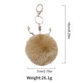 thumbnail image 4 of Bangcool Christmas Key Chain Creative Elk Pompom Key Ring Pendant Purse Charm Bag Charm, 4 of 10