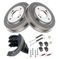 thumbnail image 1 of Rear Brake Shoes 2 Drums & Hardware Spring Kit Set for Honda Civic Fit, 1 of 4