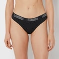 thumbnail image 1 of Thong Panty With Logo in Tuxedo Black, 1 of 5