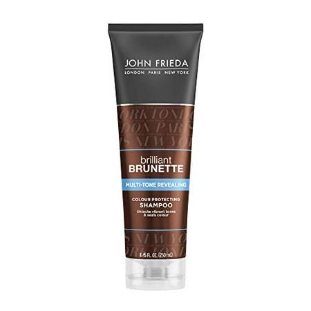 John Frieda Brilliant Brunette Multi-Tone Revealing Shampoo, Color Protecting Shampoo, Helps Unlock Vibrant Color, 8.45 Ounce