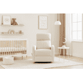 thumbnail image 2 of Concord Baby Charleston Fabric Swivel Glider Recliner - Light Beige, 2 of 8