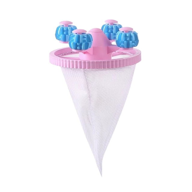 Filtre à Poils Flottant Réutilisable en Maille pour Laveuse, Attrape-Charpie, Enlève-Poils d'Animaux, Sac en Maille pour Lessive et Nettoyage