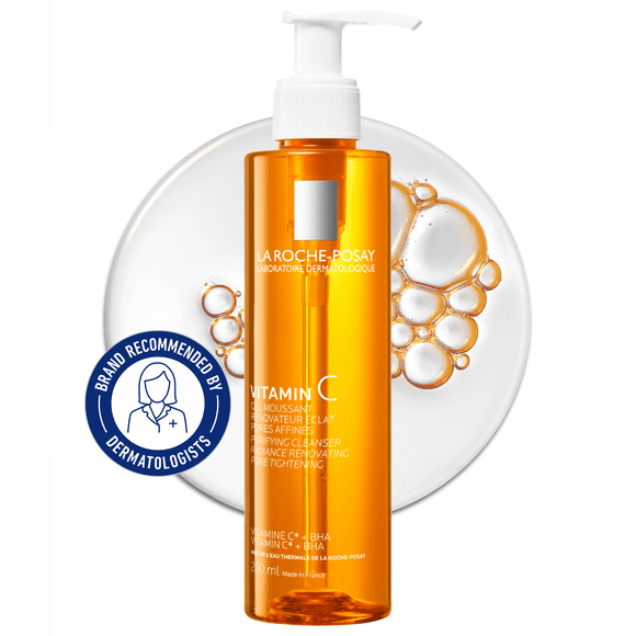 La Roche-Posay Vitamin C Purifying Cleanser, Brightening Face Wash for All Skin Types, 200mL