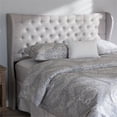 thumbnail image 2 of Baxton Studio Cadence Queen Winged Panel Headboard in Grayish Beige, 2 of 6