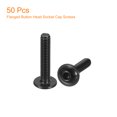 thumbnail image 3 of Unique Bargains Flanged Button Head Socket Cap Screws, 50 Pack M4x20mm 304 Stainless Steel Bolts, 3 of 5