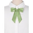 thumbnail image 4 of INSPIRE CHIC Women's Bow Ties Solid Color Western Ribbon Pre-Tied Bowties Yellow Green One Size, 4 of 6