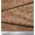 thumbnail image 3 of Soimoi Viscose Chiffon Fabric Leaves,Butterfly & Flower Decor Fabric Printed Yard 42 Inch Wide, 3 of 3