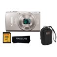 thumbnail image 2 of Canon PowerShot ELPH 360 HS Digital Camera Bundled with Accessory Kit (Kodak 32GB SD Memory Card and Camera Pouch/Bag and Cleaning Cloth) - SILVER, 2 of 9