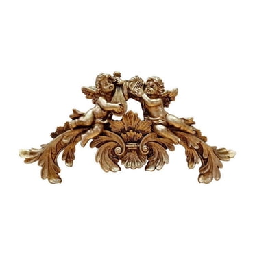 veasfak Angel Wall Sculpture Birthday Gift Angel Statue for Office Bedroom Fireplace Double Angel