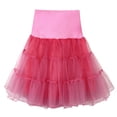 thumbnail image 1 of Birdeem Jupe Bouffante en Gaze Taille Haute Rétro d'Été à la Mode pour Femme Jupe de Fête, 1 of 6