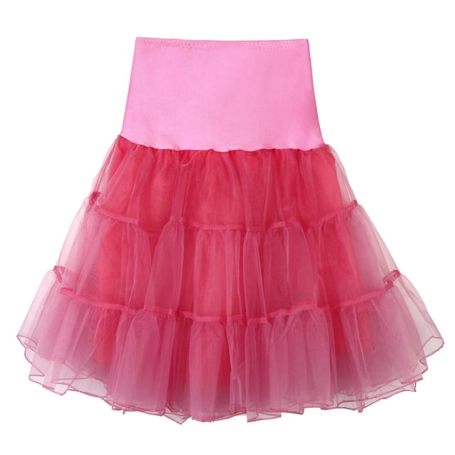 Birdeem Jupe Bouffante en Gaze Taille Haute Rétro d'Été à la Mode pour Femme Jupe de Fête
