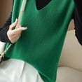 thumbnail image 5 of Women's Deep V - Neck Loose - Fitting Sleeveless Knit Vest - Soft, Versatile for Layering, Available in Multiple Colors, 5 of 5