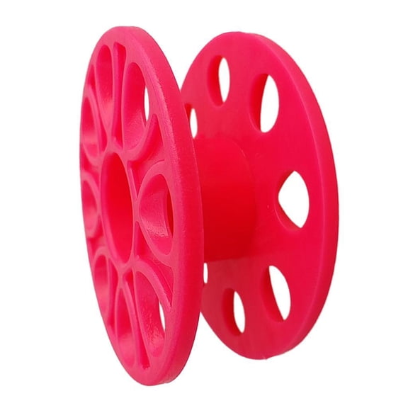 Ruiboury Rouleau de Bobine de Doigt de Plongée Polyvalent en Plastique pour les Aventures de Plongée en Haute Mer, Pratique, Suspendu, Rouge Rose 1Set