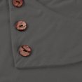 thumbnail image 4 of New Womens Tops 2023 Fashion Plus Size Casual Solid Color Button Printing Long Sleeve Round-Neck Tops Long Sleeve Shirt for Women, 4 of 5